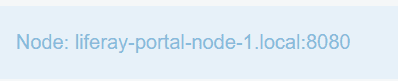 Message which tells us on which node we are